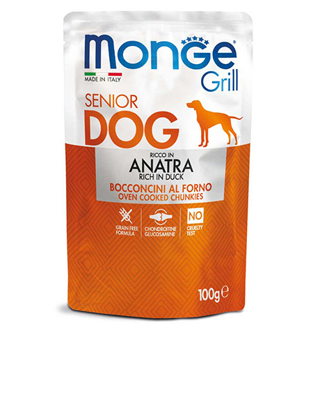 Monge Grill Senior konservai šunims su antiena, 24x100 g