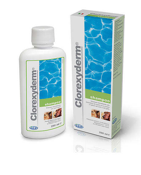 Clorexyderm Shampoo 4% šampūnas šunims ir katėms, 250 ml