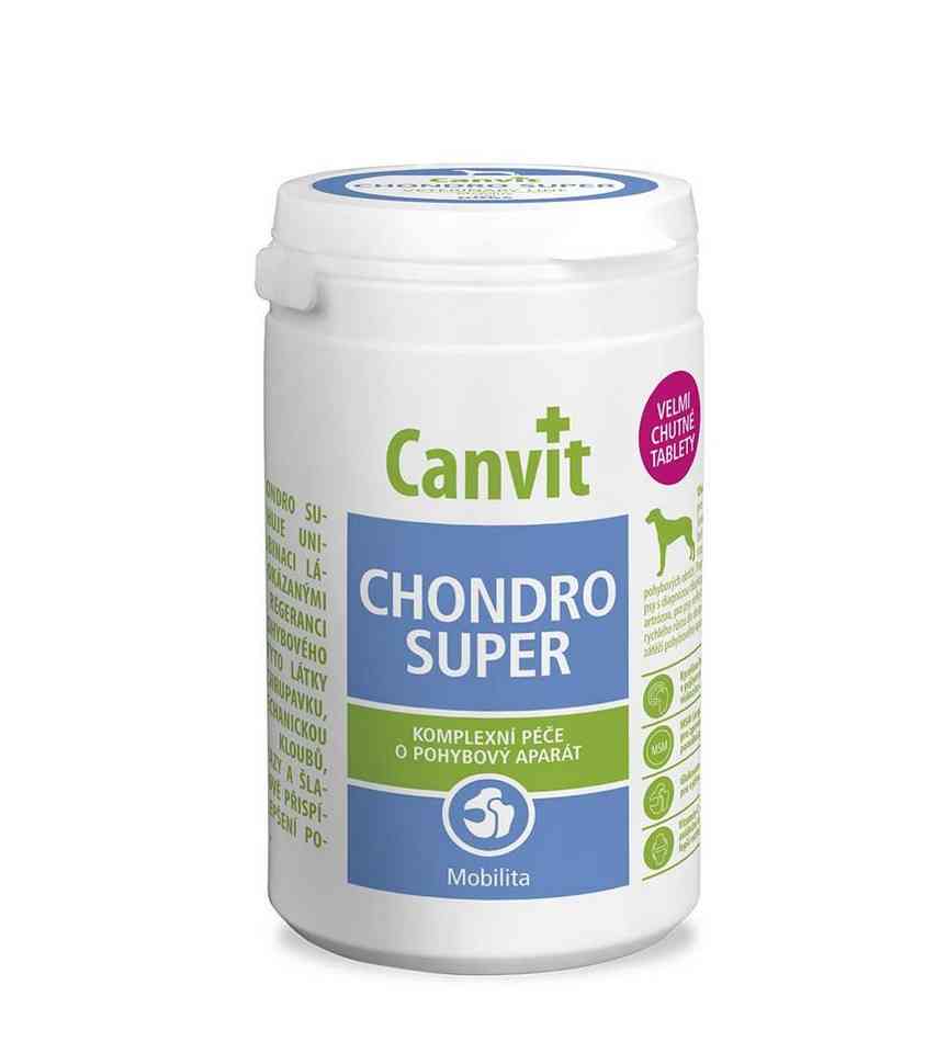 Canvit Chondro Super vitaminai didelių veislių šunims - Produkto Svoris 230g X 80tbl.