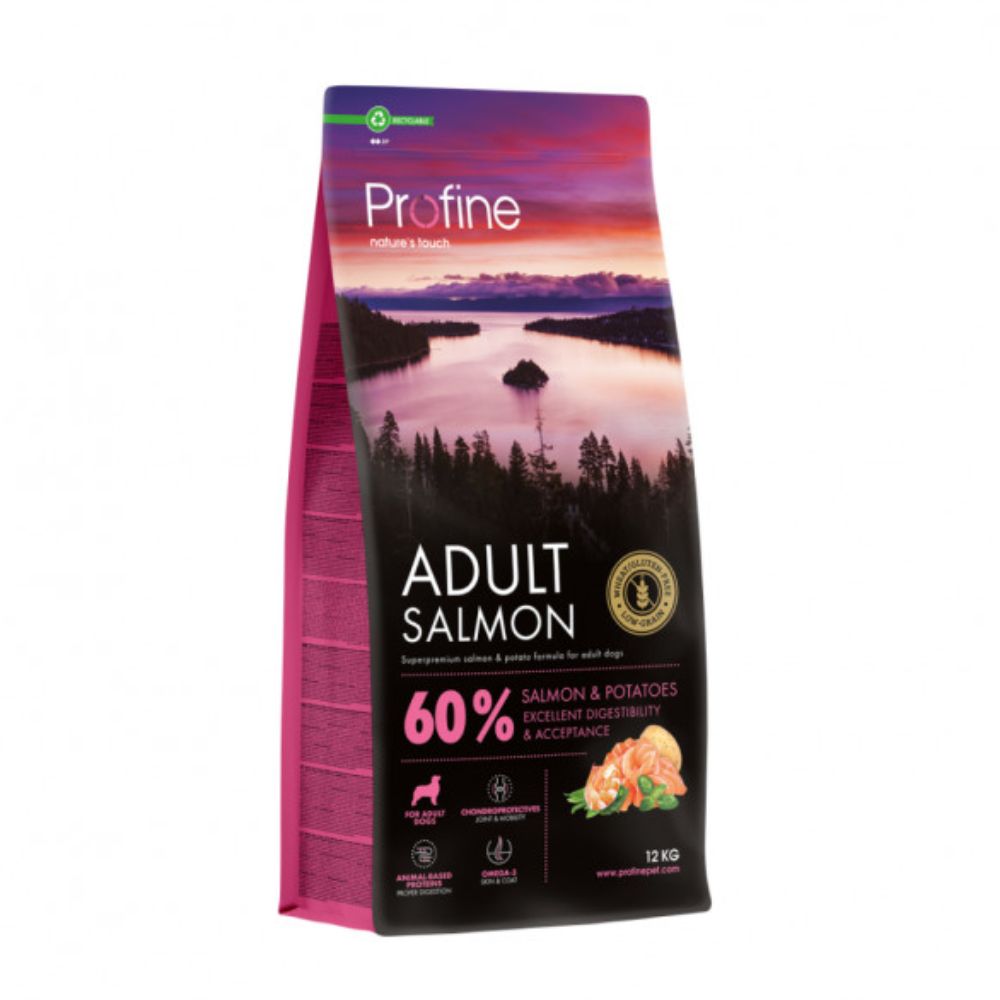 Profine Adult Salmon & Potatoes sausas maistas šunims su lašiša ir bulvėmis - Produkto Svoris 3kg