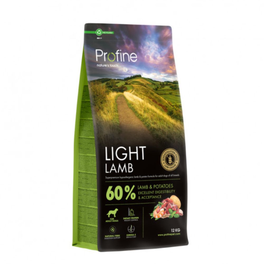 Profine Light Lamb & Potatoes sausas maistas šunims su ėriena - Produkto Svoris 3kg