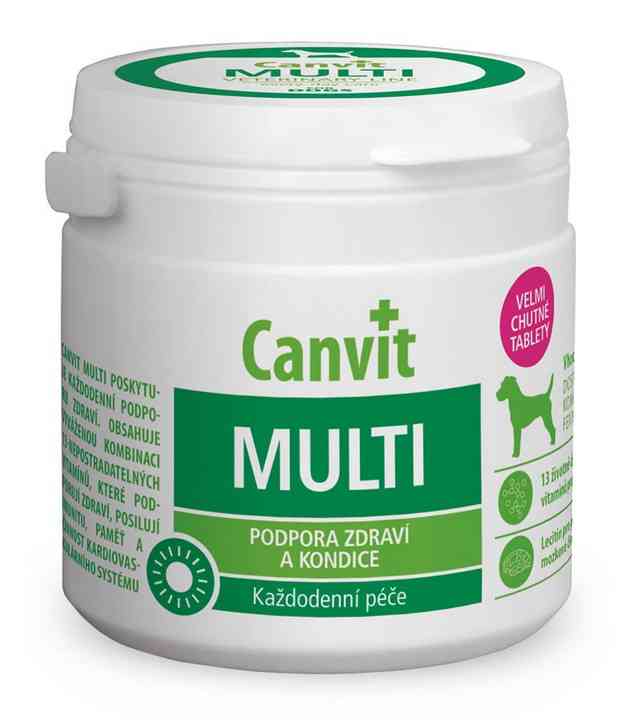 Canvit Multi vitaminai šunims, 13 vitaminų kompleksas - Produkto Svoris 100g X 100tbl.