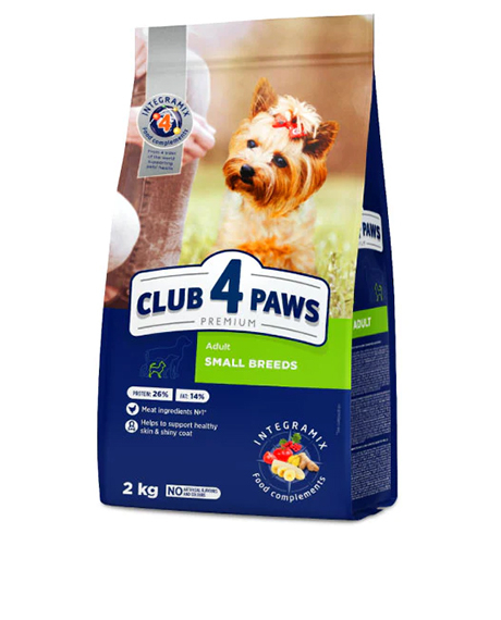 Club 4 Paws Adult Small Breeds sausas maistas šunims : Pakuotė - 2 kg