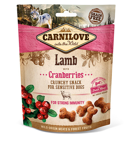 Carnilove skanėstai šunims Lamb with Cranberries, 200 g