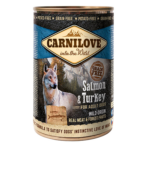 Carnilove konservai šunims Wild Meat Salmon - Turkey, 400 g