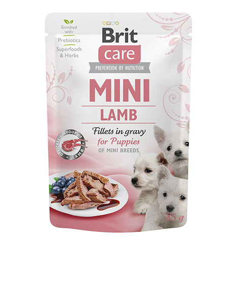 Brit Care Mini konservai šuniukams su ėriena, 85 g