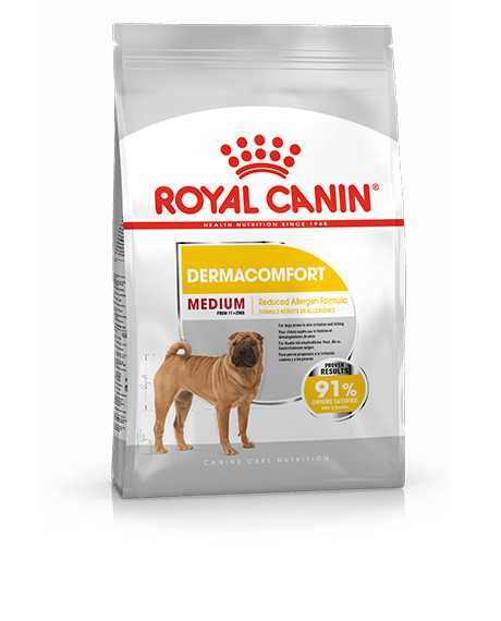 Royal Canin Medium Dermacomfort sausas maistas šunims : Pakuotė - 12 kg