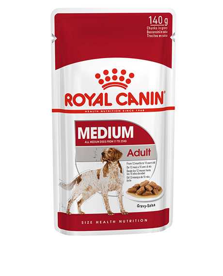 Royal Canin Medium Adult konservai šunims, 10x140 g