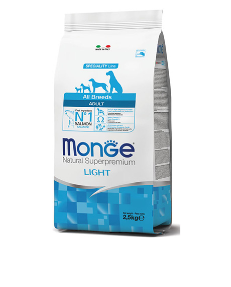 Monge All Breeds Light sausas maistas šunims su lašiša : Pakuotė - 12 kg