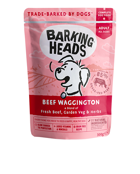 Barking Heads Beef Waggington konservai šunims, 300 g : Pakuotė - 5 x 300 g