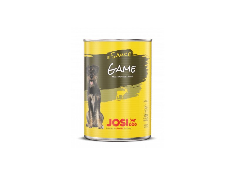 JosiDog Game in Sauce konservuotas maistas šunims žvėriena padaže, 415 g