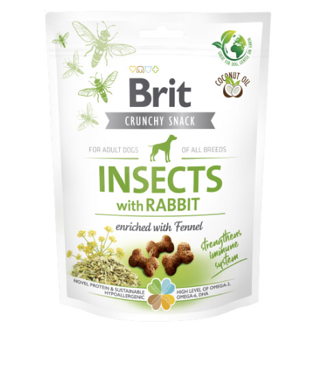 Brit Care Crunchy Cracker Insects with Rabbit skanėstai šunims, 200 g