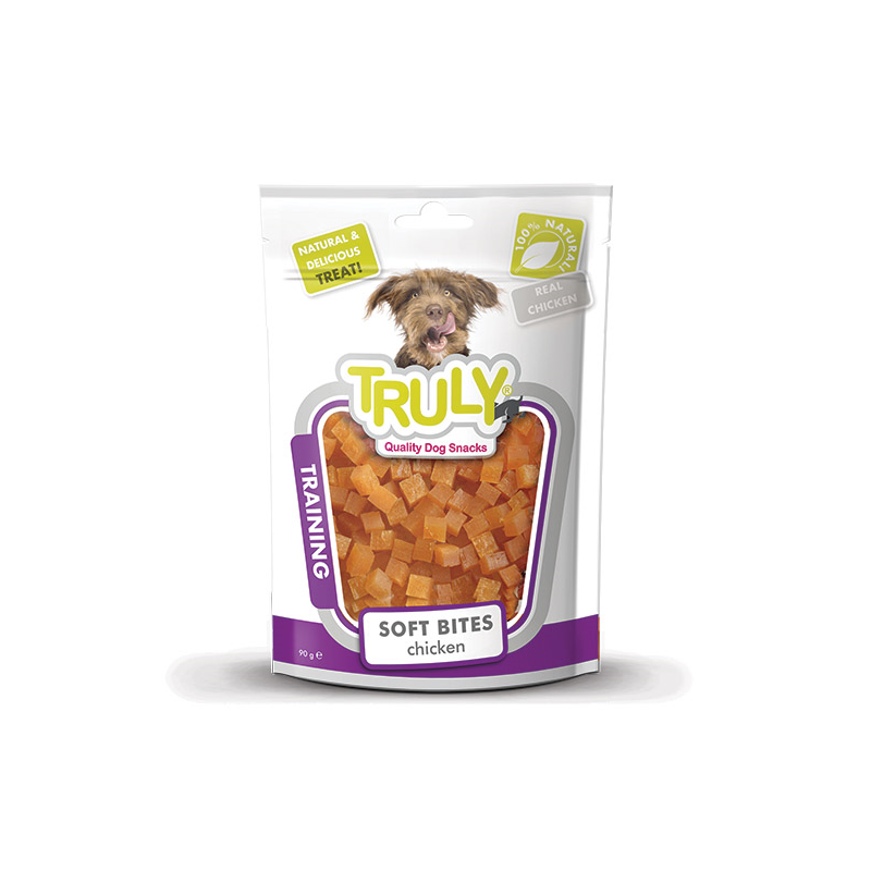 Truly Training Bites skanėstai šunims su vištiena 5x85 g