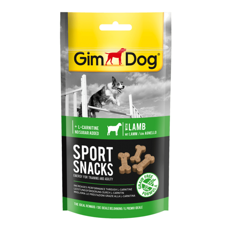 GimDog Sportsnacks with Lamb skanėstai šunims 60g