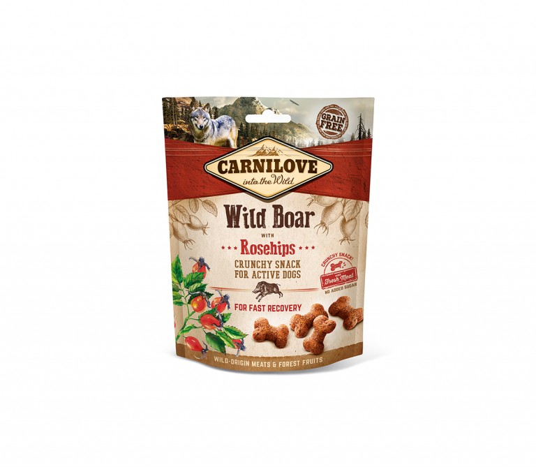 Carnilove skanėstas šunims Wild Boar with Rosehips 5x200g