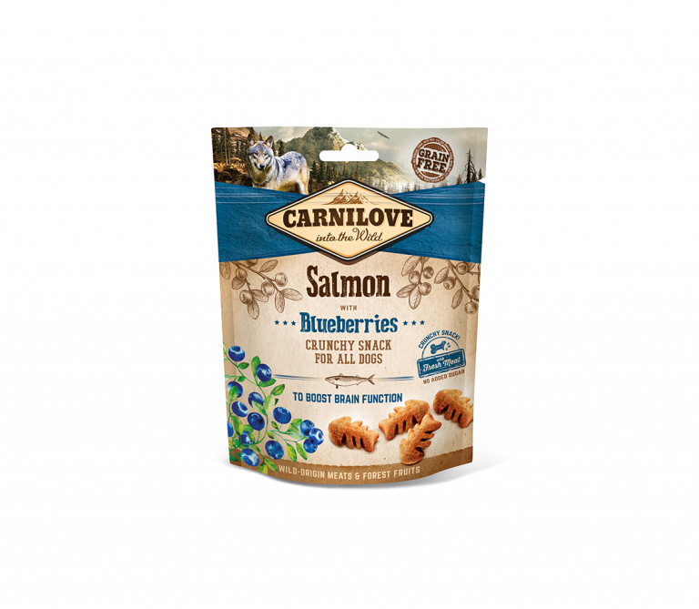 Carnilove skanėstas šunims Salmon and Blueberries 5x200g