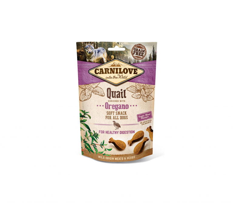 Carnilove skanėstas šunims Quail with Oregano 5x200g