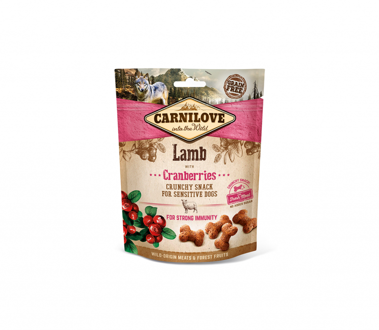 Carnilove skanėstas šunims Lamb with Cranberries 5x200g