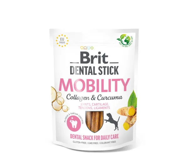 Brit Dental Stick skanėstas Mobility Curcuma&Collagen 7 vnt. 4x251g