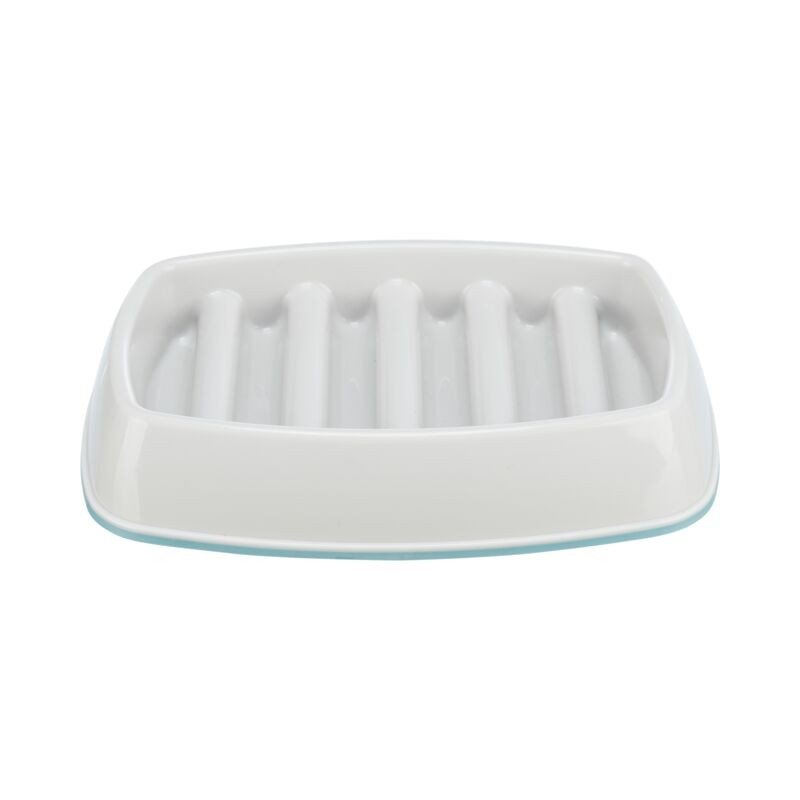TRIXIE Lėto ėdimo dubenėlis plast.-TPR 0.25 l-21x14 cm pilkas