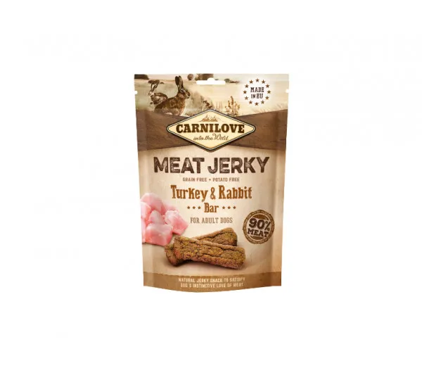 Carnilove Dog skanėstas Jerky Rabbit & Turkey Bar 5x100g