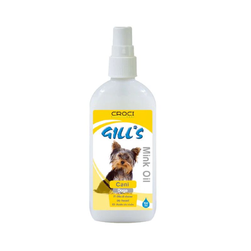 Croci Gill's Mink Oil priemonė su audinės taukais stiprinti šuns kailį; 150ml