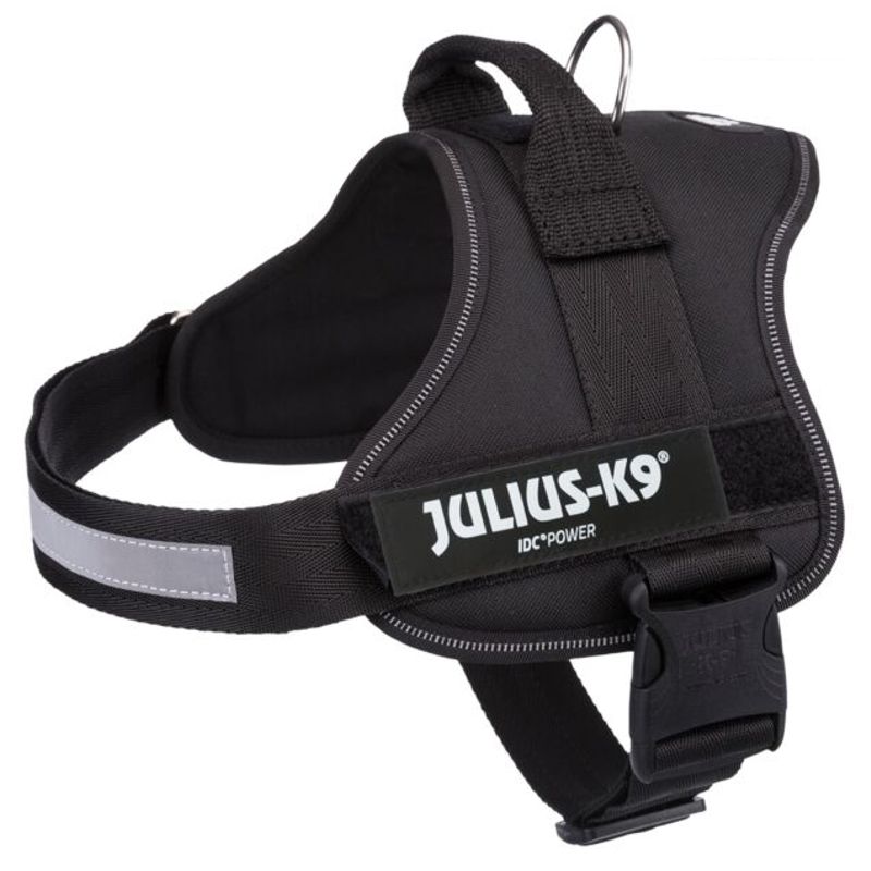 Julius K9 Powerharness petnešos šunims, juodos; M, L, XL, 2XL