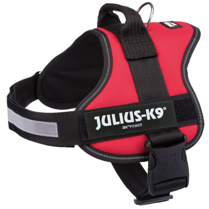 Julius K9 Powerharness petnešos šunims, raudonos; M, L, XL, 2XL