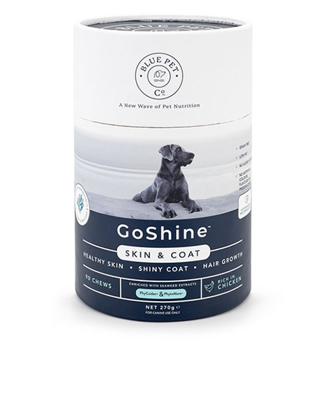 Blue Pet Co GoShine papildai šunų odai ir kailiui, vištienos skonio, 270 g