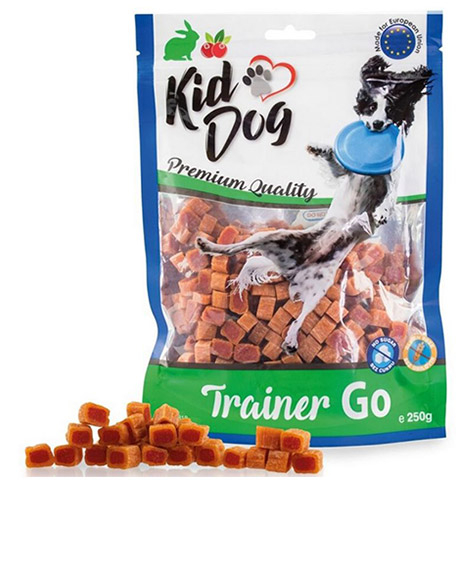 Kiddog Trainer Go skanėstai šunims su triušiena ir spanguolėmis, 250 g