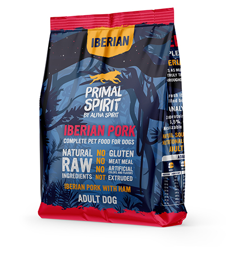 Primal Spirit Iberian Pork drėgnas maistas šunims su kiauliena : Pakuotė - 1 kg