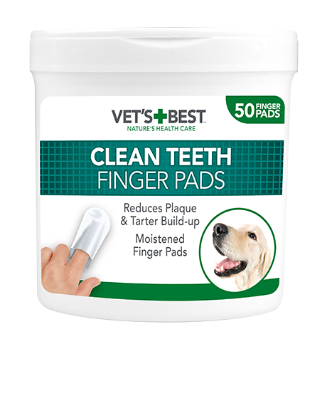 Vet's Best Clean Teeth dantų valymo servetėlės, 50 vnt