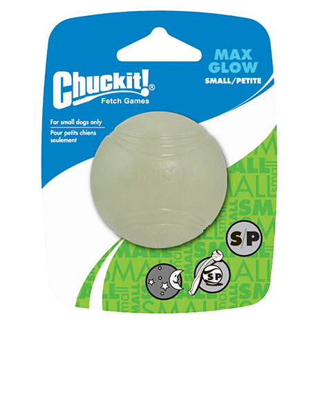 Chuckit! Max Glow tamsoje šviečiantis kamuoliukas šunims, 5 cm