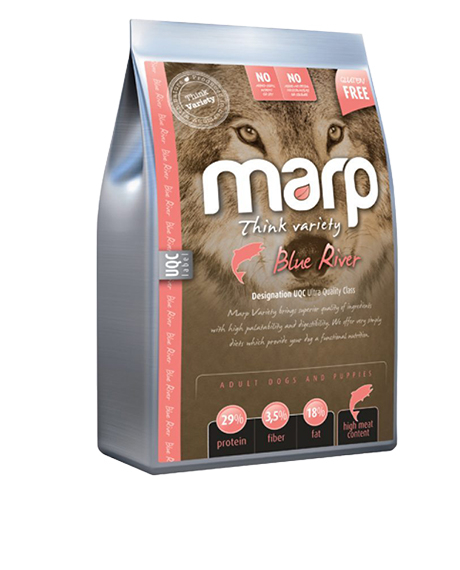 Marp Variety Blue River sausas maistas šunims su lašiša : Pakuotė - 12 kg