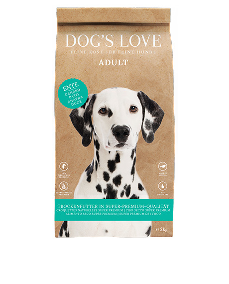 Dog's Love sausas maistas šunims su antiena : Pakuotė - 2 kg