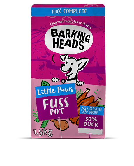 Barking Heads Little Fuss Pot maistas šunims su antiena, 1,5 kg