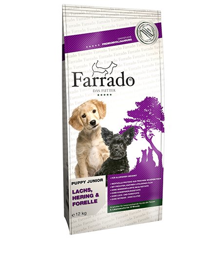 Farrado Puppy Junior sausas maistas šuniukams su žuvimi : Pakuotė - 1 kg