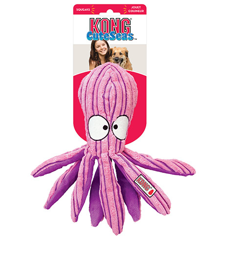 KONG Cuteseas Octopus pliušinis žaislas šunims, S