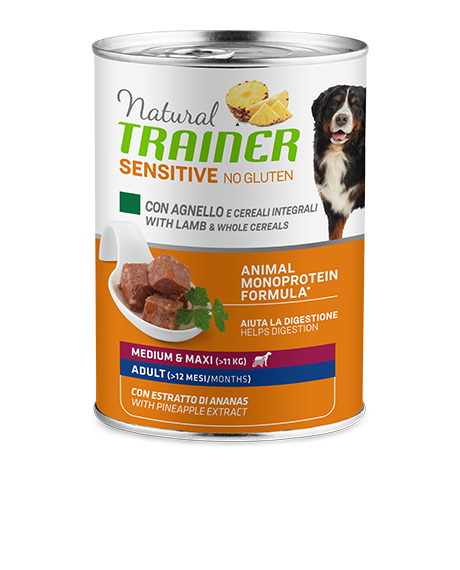 Natural Trainer Sensitive Adult M/M konservai šunims su ėriena, 400 g