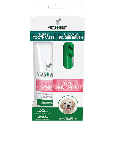 Vet's Best Puppy Dental Care Kit dantų priežiūros rinkinys