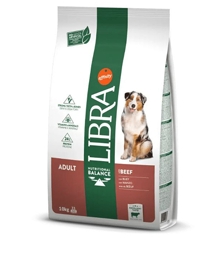 Libra Dog Beef sausas maistas šunims su jautiena, 12 kg