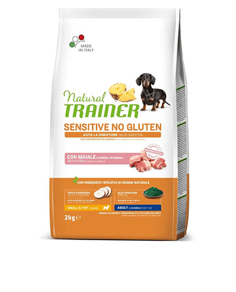 Natural Trainer Sensitive Mini sausas maistas šunims su kiauliena : Pakuotė - 7 kg