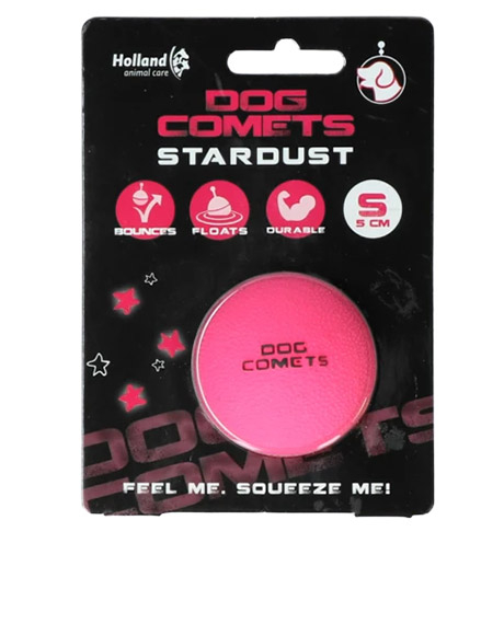 Dog Comets Stardust kamuoliukas šunims, rožinis, 5 cm