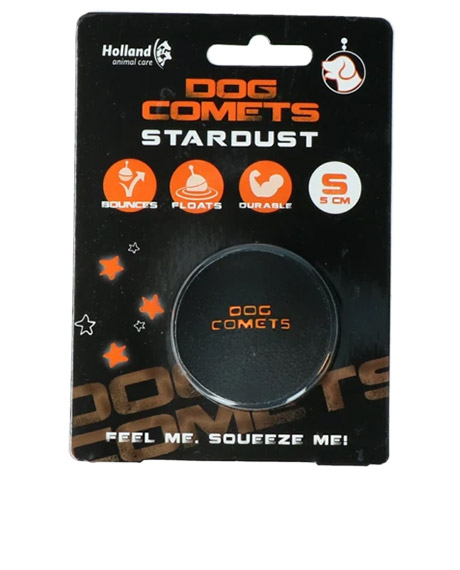 Dog Comets Stardust kamuoliukas šunims, juodas, 5 cm