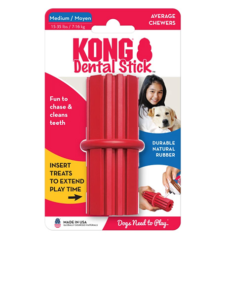 KONG Dental Stick guminis žaislas šunims, M