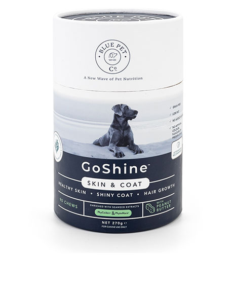 Blue Pet Co GoShine papildai šunų odai ir kailiui, riešutų sviesto skonio, 270 g