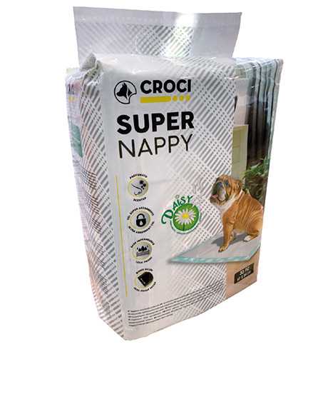 Croci Super Nappy Daisy vienkartinės palutės, 84x55 cm, 30 vnt