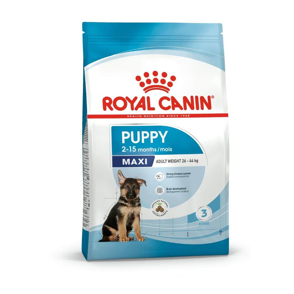 Royal Canin Maxi Puppy sausas maistas didelių veislių jauniems šunims - Produkto Svoris 4kg