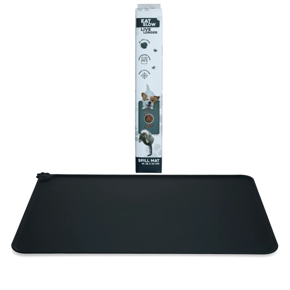 Eat Slow Live Longer Spill Mat S, M Grey - Produkto Dydis S