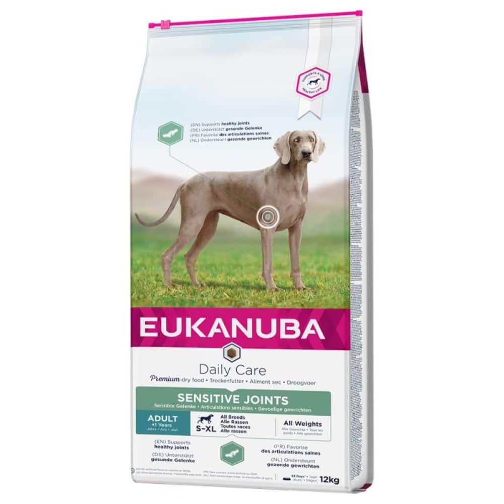 Eukanuba Daily Care Sensitive Joints 12kg - sausas maistas šunims turintiems jautrius sąnarius